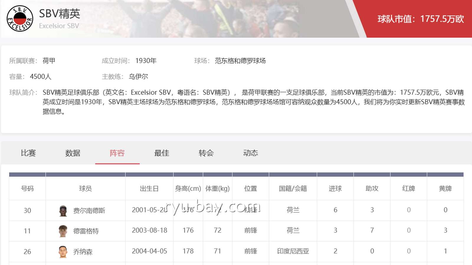 亚美体育解析SBV精英足球俱乐部：荷甲投注热门观察对象