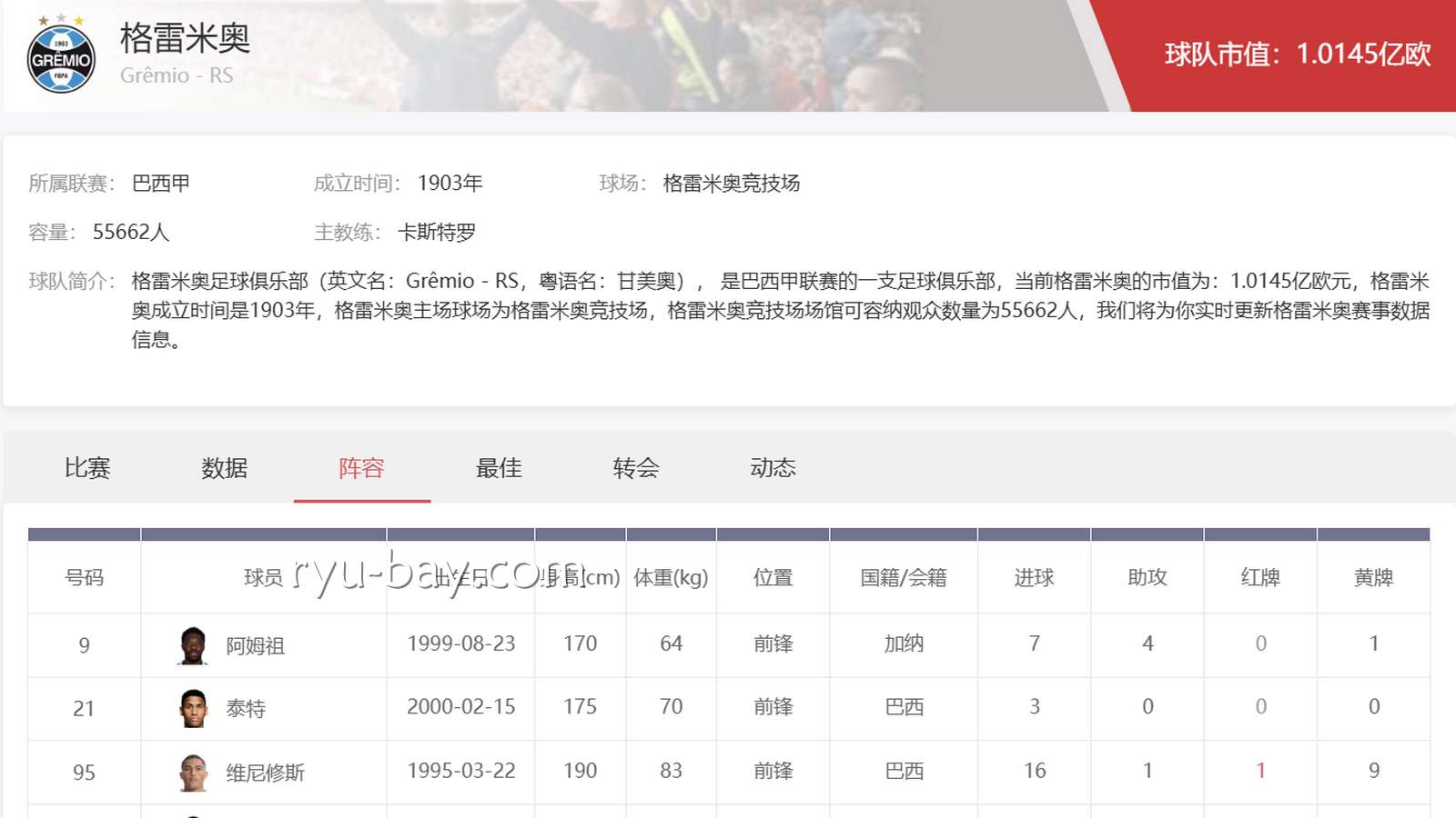亚美体育巴西甲投注:格雷米奥足球俱乐部实力与投注攻略